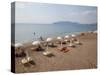 Beach, Kalamaki, Zakynthos, Ionian Islands, Greek Islands, Greece, Europe-Frank Fell-Stretched Canvas