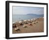 Beach, Kalamaki, Zakynthos, Ionian Islands, Greek Islands, Greece, Europe-Frank Fell-Framed Photographic Print