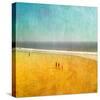 Beach Kids-Pete Kelly-Stretched Canvas