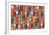 Beach Knit Ikat Arrow-Sharon Turner-Framed Art Print