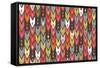 Beach Knit Ikat Arrow-Sharon Turner-Framed Stretched Canvas