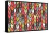 Beach Knit Ikat Arrow-Sharon Turner-Framed Stretched Canvas