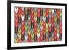 Beach Knit Ikat Arrow-Sharon Turner-Framed Art Print