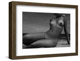 Beach lady-Mikhail Faletkin-Framed Photographic Print