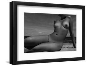 Beach lady-Mikhail Faletkin-Framed Photographic Print