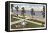 Beach, Lake Erie, Perry, Ohio-null-Framed Stretched Canvas