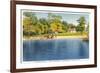 Beach, Lake Quassapaug, Waterbury, Connecticut-null-Framed Premium Giclee Print