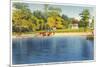 Beach, Lake Quassapaug, Waterbury, Connecticut-null-Mounted Premium Giclee Print