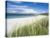 Beach Landscape in the Northern Part of the Isle of Lewis, Scotland-Martin Zwick-Stretched Canvas