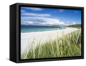 Beach Landscape in the Northern Part of the Isle of Lewis, Scotland-Martin Zwick-Framed Stretched Canvas