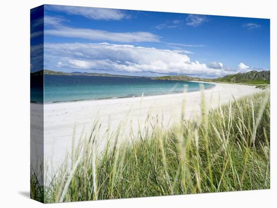 Beach Landscape in the Northern Part of the Isle of Lewis, Scotland-Martin Zwick-Stretched Canvas