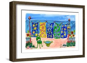 Beach Laundry-Deborah Cavenaugh-Framed Art Print