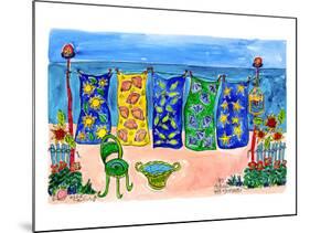 Beach Laundry-Deborah Cavenaugh-Mounted Art Print