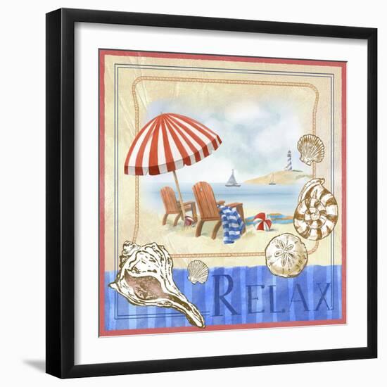 Beach Life I-Fiona Stokes-Gilbert-Framed Giclee Print