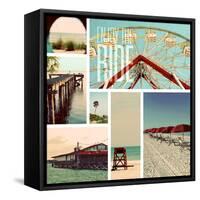Beach Life II-Gail Peck-Framed Stretched Canvas