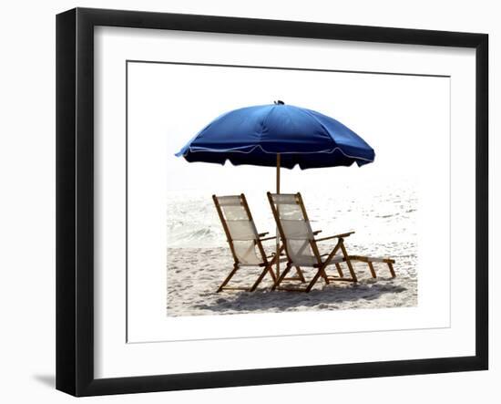 Beach Life on White I-Karen Williams-Framed Giclee Print