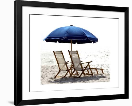 Beach Life on White I-Karen Williams-Framed Giclee Print