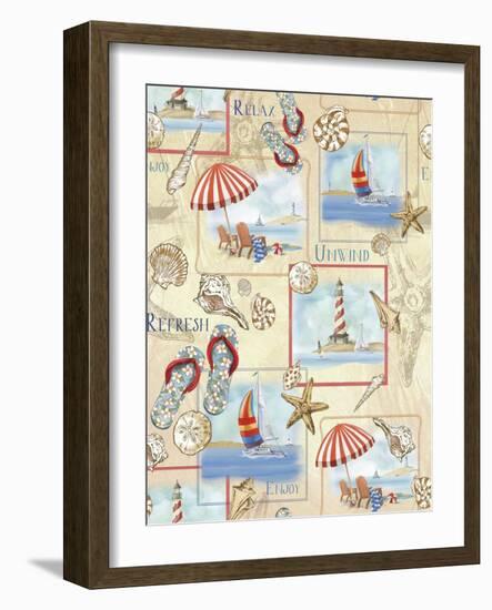 Beach Life-Fiona Stokes-Gilbert-Framed Giclee Print