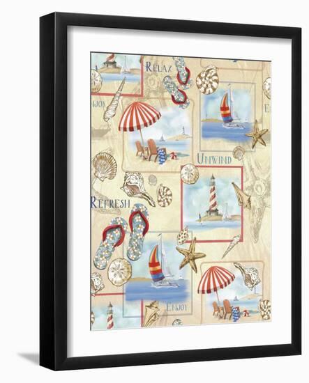 Beach Life-Fiona Stokes-Gilbert-Framed Giclee Print