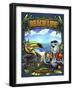 Beach Life-FlyLand Designs-Framed Giclee Print