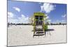 Beach Lifeguard Tower '12 St', in Art Deco Style, Miami South Beach-Axel Schmies-Mounted Photographic Print