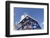 Beach Lifeguard Tower '13 St', with Paint in Style of the Us Flag, Miami South Beach-Axel Schmies-Framed Photographic Print