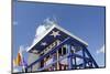 Beach Lifeguard Tower '13 St', with Paint in Style of the Us Flag, Miami South Beach-Axel Schmies-Mounted Photographic Print