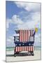 Beach Lifeguard Tower '13 St', with Paint in Style of the Us Flag, Miami South Beach-Axel Schmies-Mounted Photographic Print