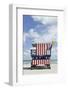 Beach Lifeguard Tower '13 St', with Paint in Style of the Us Flag, Miami South Beach-Axel Schmies-Framed Photographic Print