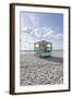 Beach Lifeguard Tower '14 St', Typical Art Deco Design, Miami South Beach-Axel Schmies-Framed Photographic Print