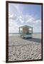 Beach Lifeguard Tower '14 St', Typical Art Deco Design, Miami South Beach-Axel Schmies-Framed Premium Photographic Print