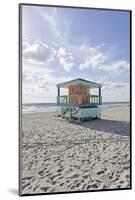 Beach Lifeguard Tower '14 St', Typical Art Deco Design, Miami South Beach-Axel Schmies-Mounted Photographic Print