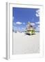 Beach Lifeguard Tower '16 St', Atlantic Ocean, Miami South Beach, Florida, Usa-Axel Schmies-Framed Photographic Print