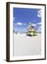 Beach Lifeguard Tower '16 St', Atlantic Ocean, Miami South Beach, Florida, Usa-Axel Schmies-Framed Photographic Print