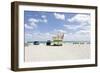 Beach Lifeguard Tower '16 St', Atlantic Ocean, Miami South Beach, Florida, Usa-Axel Schmies-Framed Photographic Print