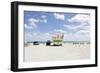 Beach Lifeguard Tower '16 St', Atlantic Ocean, Miami South Beach, Florida, Usa-Axel Schmies-Framed Photographic Print