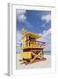 Beach Lifeguard Tower '3 Sts', Atlantic Ocean, Miami South Beach, Art Deco District, Florida, Usa-Axel Schmies-Framed Photographic Print