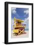 Beach Lifeguard Tower '3 Sts', Atlantic Ocean, Miami South Beach, Art Deco District, Florida, Usa-Axel Schmies-Framed Photographic Print