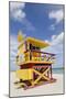 Beach Lifeguard Tower '3 Sts', Atlantic Ocean, Miami South Beach, Art Deco District, Florida, Usa-Axel Schmies-Mounted Premium Photographic Print