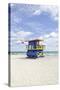 Beach Lifeguard Tower '35 St', Atlantic Ocean, Miami South Beach, Florida, Usa-Axel Schmies-Stretched Canvas