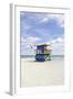 Beach Lifeguard Tower '35 St', Atlantic Ocean, Miami South Beach, Florida, Usa-Axel Schmies-Framed Photographic Print