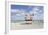 Beach Lifeguard Tower '6 St', Typical Art Deco Design, Miami South Beach-Axel Schmies-Framed Photographic Print