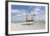 Beach Lifeguard Tower '6 St', Typical Art Deco Design, Miami South Beach-Axel Schmies-Framed Photographic Print