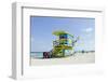 Beach Lifeguard Tower '74 St', Atlantic Ocean, Miami South Beach, Florida, Usa-Axel Schmies-Framed Photographic Print