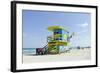 Beach Lifeguard Tower '74 St', Atlantic Ocean, Miami South Beach, Florida, Usa-Axel Schmies-Framed Photographic Print