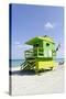 Beach Lifeguard Tower '77 St', Atlantic Ocean, Miami South Beach, Florida, Usa-Axel Schmies-Stretched Canvas