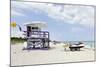 Beach Lifeguard Tower '79 St', Miami South Beach, Florida, Usa-Axel Schmies-Mounted Photographic Print