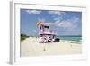 Beach Lifeguard Tower '83 St', Atlantic Ocean, Miami South Beach, Florida, Usa-Axel Schmies-Framed Photographic Print