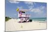 Beach Lifeguard Tower '83 St', Atlantic Ocean, Miami South Beach, Florida, Usa-Axel Schmies-Mounted Photographic Print