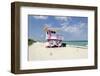 Beach Lifeguard Tower '83 St', Atlantic Ocean, Miami South Beach, Florida, Usa-Axel Schmies-Framed Premium Photographic Print